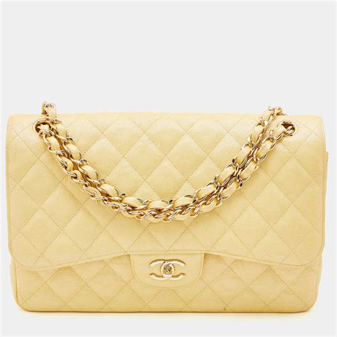 chanel jumbo yellow